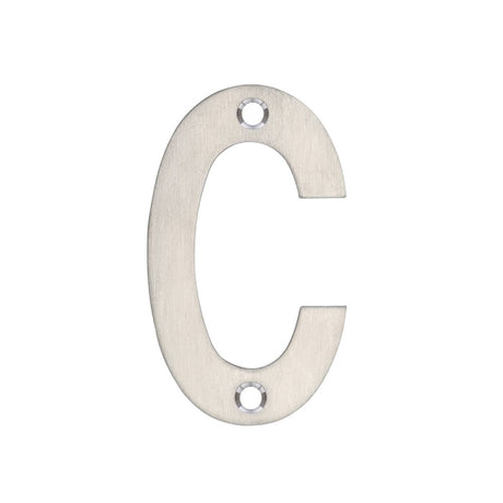 High quality image of the Zoo Hardware - Letter - C - 75mm - SSS | Sku. zsncss75 | available to order from Trade Door Handles.