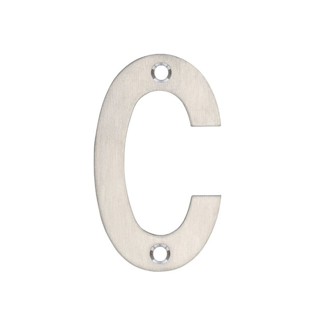 High quality image of the Zoo Hardware - Letter - C - 75mm - SSS | Sku. zsncss75 | available to order from Trade Door Handles.