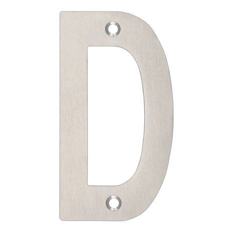 High quality image of the Zoo Hardware - Letter - D - 102mm - Stain Stainless Steel | Sku. zsndss | available to order from Trade Door Handles.