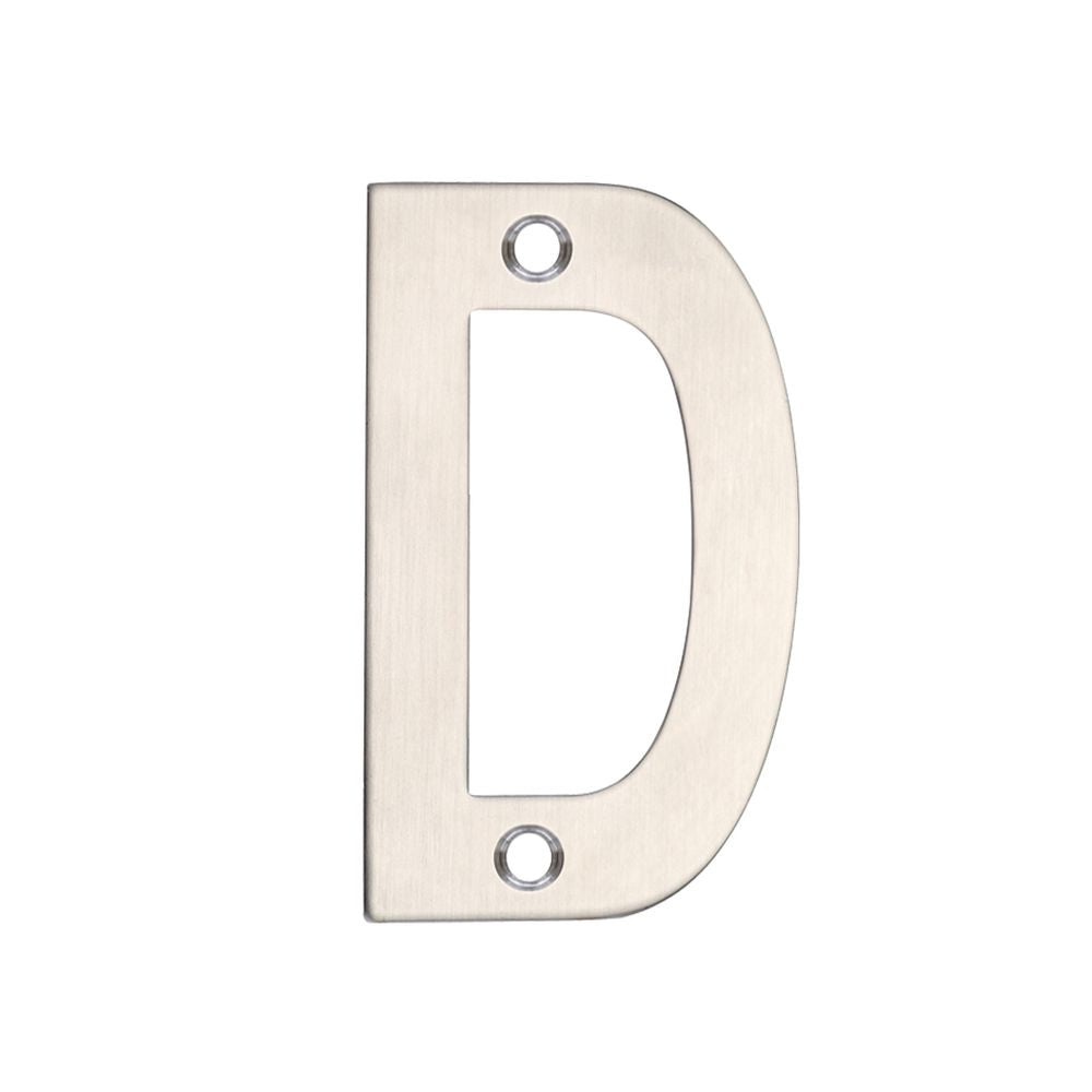 High quality image of the Zoo Hardware - Letter - D - 75mm - SSS | Sku. zsndss75 | available to order from Trade Door Handles.