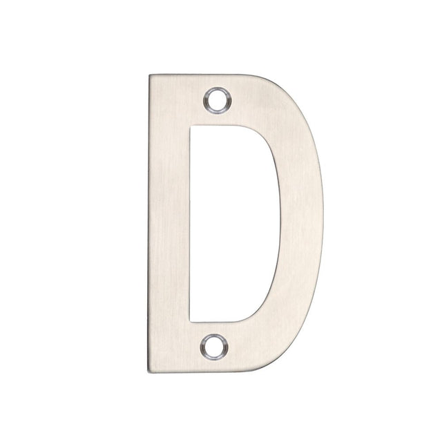 High quality image of the Zoo Hardware - Letter - D - 75mm - SSS | Sku. zsndss75 | available to order from Trade Door Handles.