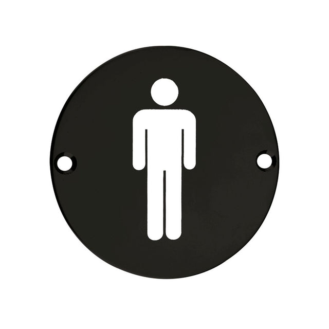 High quality image of the Zoo Hardware - Sex Symbol - Male - 76mm Dia - Powder Coated Black | Sku. zss01-pcb | available to order from Trade Door Handles.