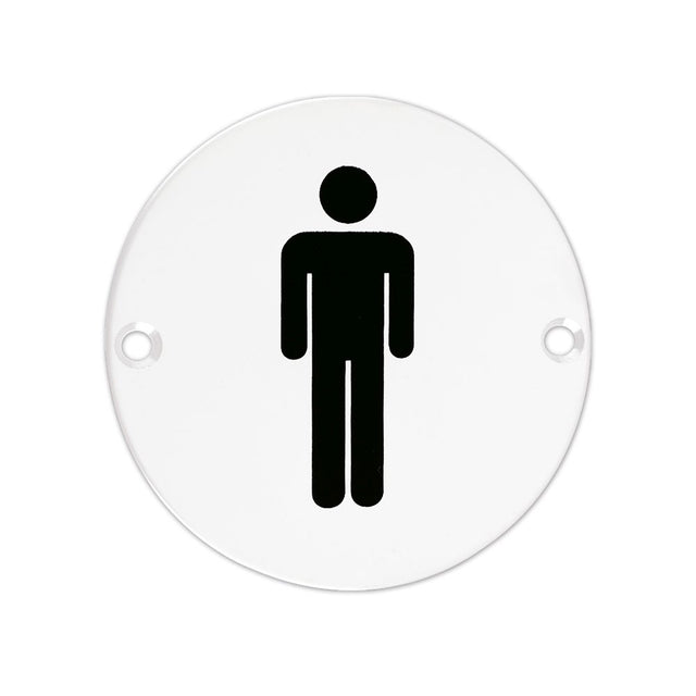 High quality image of the Zoo Hardware - Sex Symbol - Male - 76mm - Powder Coated Matt White | Sku. zss01-pcw | available to order from Trade Door Handles.