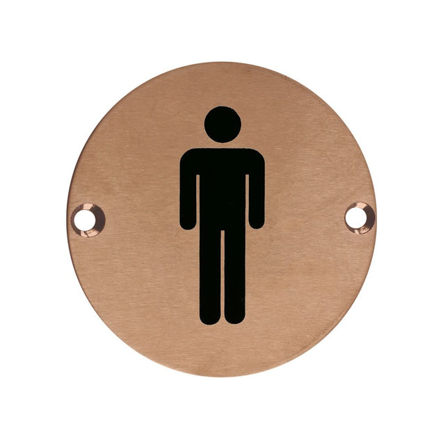High quality image of the Zoo Hardware - Sex Symbol - Male - 76mm Dia - PVD Satin Bronze | Sku. zss01-pvdbz | available to order from Trade Door Handles.