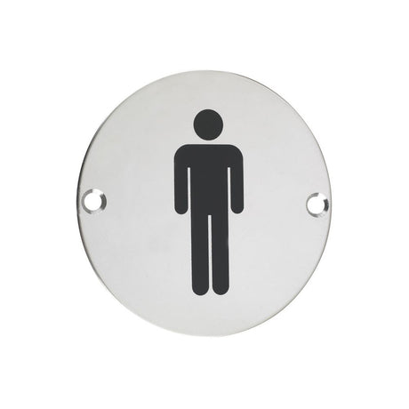 High quality image of the Zoo Hardware - Sex Symbol - Male - 76mm dia - Polished Stainless Steel | Sku. zss01ps | available to order from Trade Door Handles.