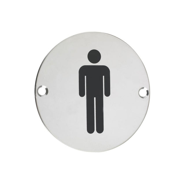 High quality image of the Zoo Hardware - Sex Symbol - Male - 76mm dia - Polished Stainless Steel | Sku. zss01ps | available to order from Trade Door Handles.