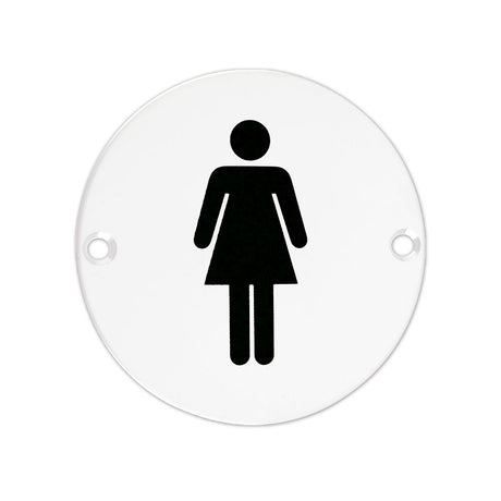 High quality image of the Zoo Hardware - Sex Symbol - Female - 76mm - Powder Coated Matt White | Sku. zss02-pcw | available to order from Trade Door Handles.