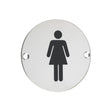 High quality image of the Zoo Hardware - Sex Symbol - Female - 76mm dia - Polished Stainless Steel | Sku. zss02ps | available to order from Trade Door Handles.