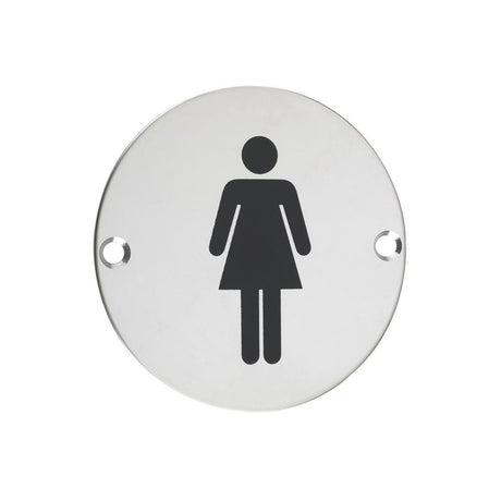 High quality image of the Zoo Hardware - Sex Symbol - Female - 76mm dia - Polished Stainless Steel | Sku. zss02ps | available to order from Trade Door Handles.