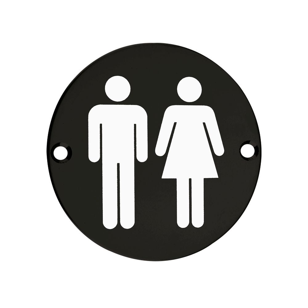 High quality image of the Zoo Hardware - Sex Symbol - Unisex - 76mm Dia - Powder Coated Matt Black | Sku. zss03-pcb | available to order from Trade Door Handles.