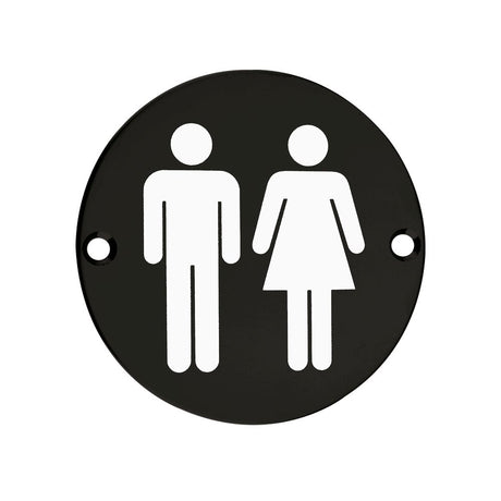 High quality image of the Zoo Hardware - Sex Symbol - Unisex - 76mm Dia - Powder Coated Matt Black | Sku. zss03-pcb | available to order from Trade Door Handles.