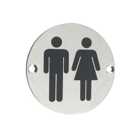 High quality image of the Zoo Hardware - Sex Symbol - Unisex - 76mm dia - Stain Stainless Steel | Sku. zss03ss | available to order from Trade Door Handles.