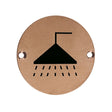 High quality image of the Zoo Hardware - Sex Symbol - Shower - 76mm Dia - PVD Satin Bronze | Sku. zss04-pvdbz | available to order from Trade Door Handles.