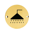 High quality image of the Zoo Hardware - Sex Symbol - Shower - 76mm - Dia PVD Satin Brass | Sku. zss04-pvdsb | available to order from Trade Door Handles.