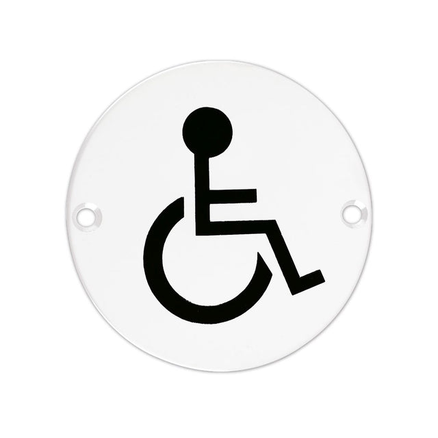 High quality image of the Zoo Hardware - Sex Symbol - Disabled - 76mm - Powder Coated Matt White | Sku. zss07-pcw | available to order from Trade Door Handles.