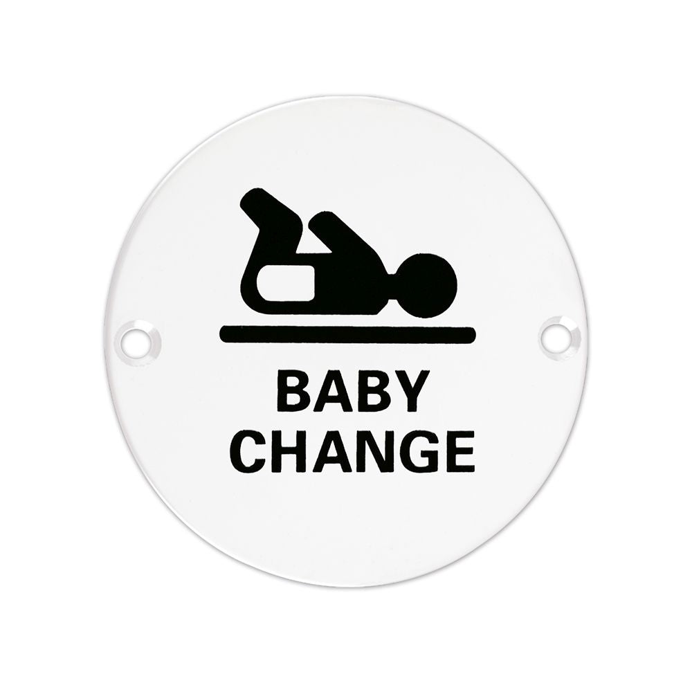 High quality image of the Zoo Hardware - Sex Symbol - Baby Change - 76mm - Powder Coated Matt White | Sku. zss08-pcw | available to order from Trade Door Handles.