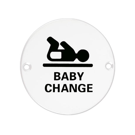 High quality image of the Zoo Hardware - Sex Symbol - Baby Change - 76mm - Powder Coated Matt White | Sku. zss08-pcw | available to order from Trade Door Handles.
