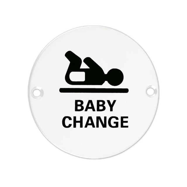 High quality image of the Zoo Hardware - Sex Symbol - Baby Change - 76mm - Powder Coated Matt White | Sku. zss08-pcw | available to order from Trade Door Handles.
