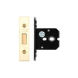 High quality image of the Zoo Hardware - Flat Dead lock - 64mm C/W Forend and Strike - PVD Brass | Sku. zukfd64pvd | available to order from Trade Door Handles.
