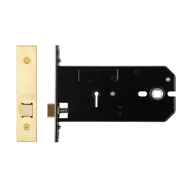 High quality image of the Zoo Hardware - Horizontal Latch - 152mm - PVD Brass | Sku. zukh152pvd | available to order from Trade Door Handles.