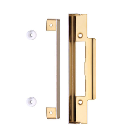 High quality image of the Zoo Hardware - Rebate Kit to Suit Cylinder Sash Lock - 1/2" lock and striker - PVD Brass | Sku. zukr01pvd | available to order from Trade Door Handles.
