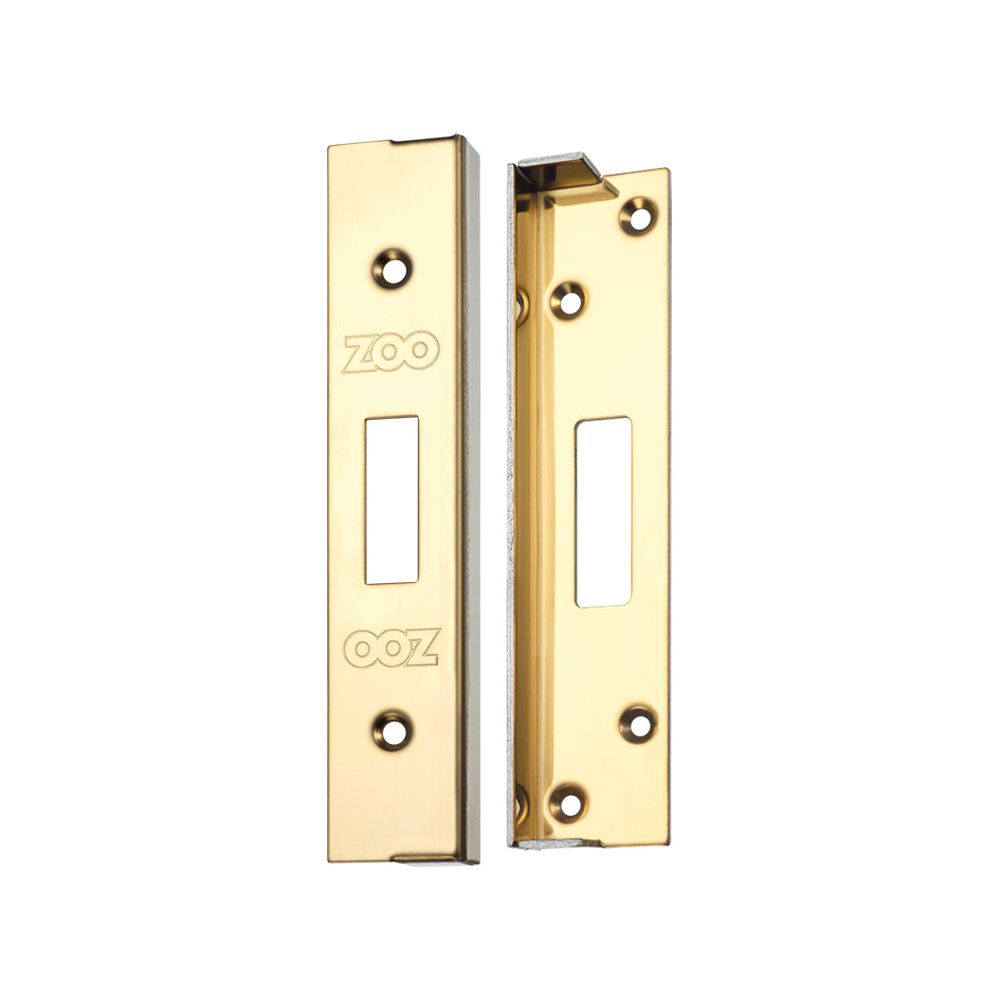 High quality image of the Zoo Hardware - Rebate Kit to Suit UK Dead Lock - 1/2" lock and striker - PVD Brass | Sku. zukr02pvd | available to order from Trade Door Handles.
