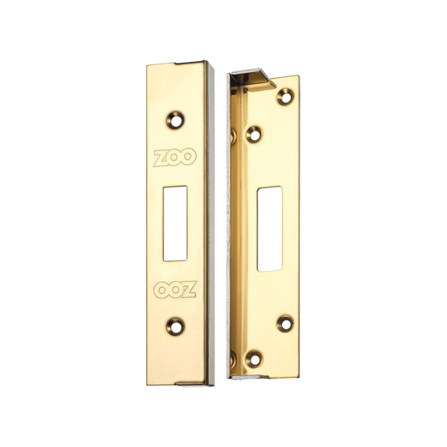 High quality image of the Zoo Hardware - Rebate Kit to Suit UK Dead Lock - 1/2" lock and striker - PVD Brass | Sku. zukr02pvd | available to order from Trade Door Handles.