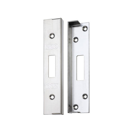 High quality image of the Zoo Hardware - Rebate Kit to Suit UK Dead Lock - 1/2" lock and striker - Stain Stainless Steel | Sku. zukr02ss | available to order from Trade Door Handles.