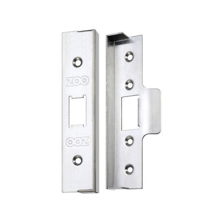 High quality image of the Zoo Hardware - Rebate Kit to Suit UK Flat Latch - 1/2" lock and striker - Stain Stainless Steel | Sku. zukr04ss | available to order from Trade Door Handles.