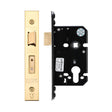 High quality image of the Zoo Hardware - Euro Profile Sash Lock - 64mm C/W Forend and Strike - PVD Brass | Sku. zuks64eppvd | available to order from Trade Door Handles.