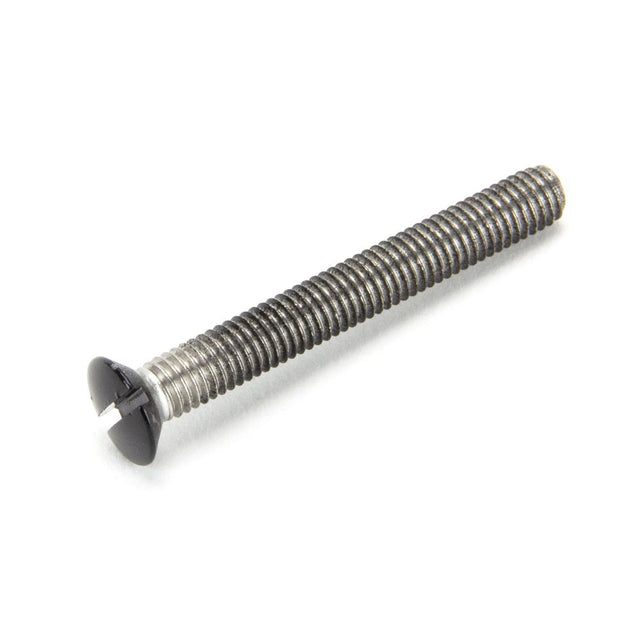 This is an image showing From The Anvil - Black SS M5 x 40mm Male Screw (1) available from trade door handles, quick delivery and discounted prices