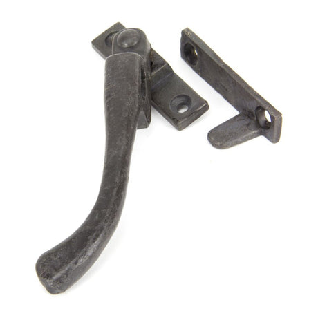 This is an image showing From The Anvil - Beeswax Night-Vent Locking Peardrop Fastener - LH available from trade door handles, quick delivery and discounted prices