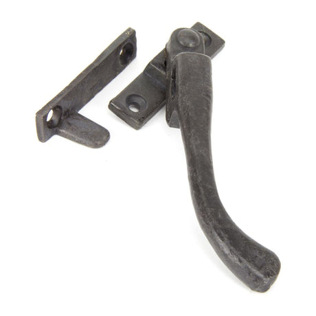 This is an image showing From The Anvil - Beeswax Night-Vent Locking Peardrop Fastener - RH available from trade door handles, quick delivery and discounted prices