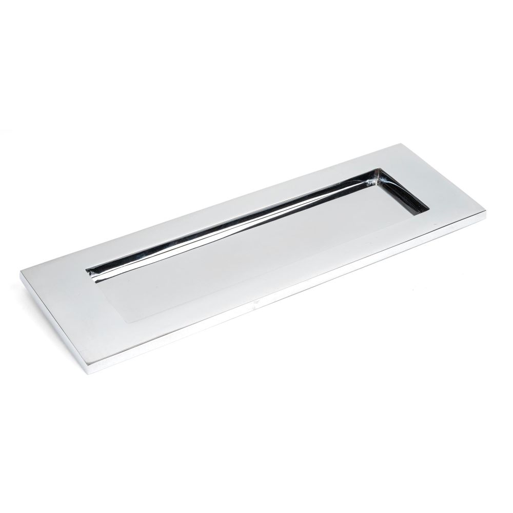 High quality image of From The Anvil - Polished Chrome Large Letter Plate | Sku. 33052 | Trade Door Handles, Kendal.