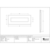 This is an image showing From The Anvil - Black Small Letter Plate available from trade door handles, quick delivery and discounted prices