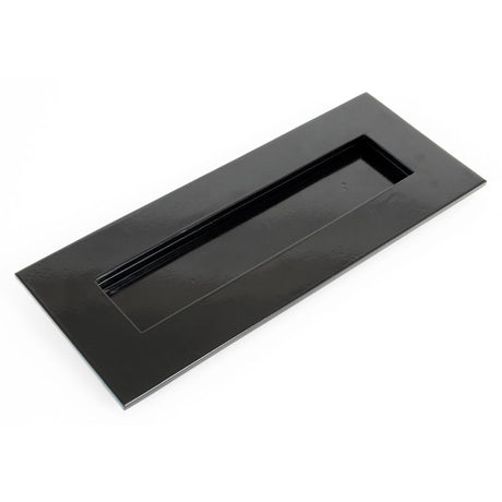 This is an image showing From The Anvil - Black Small Letter Plate available from trade door handles, quick delivery and discounted prices