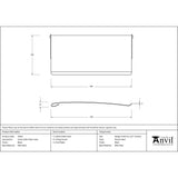 High quality image of From The Anvil - Black Small Letter Plate Cover | Sku. 33057 | Trade Door Handles, Kendal.