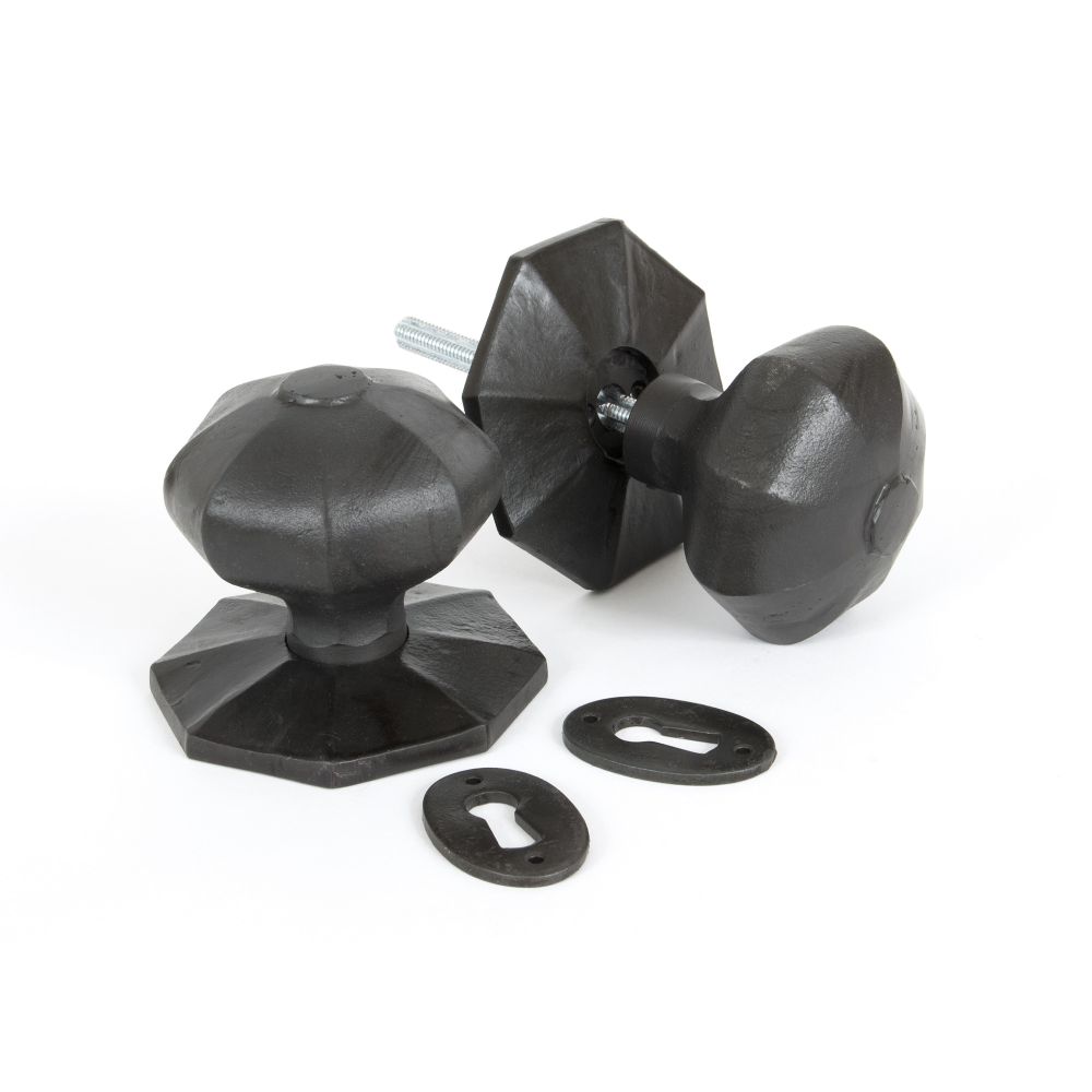 High quality image of From The Anvil - Beeswax Large Octagonal Mortice/Rim Knob Set | Sku. 33064 | Trade Door Handles, Kendal.