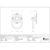 High quality image of From The Anvil - Beeswax Ring Turn Handle Set | Sku. 33112 | Trade Door Handles, Kendal.