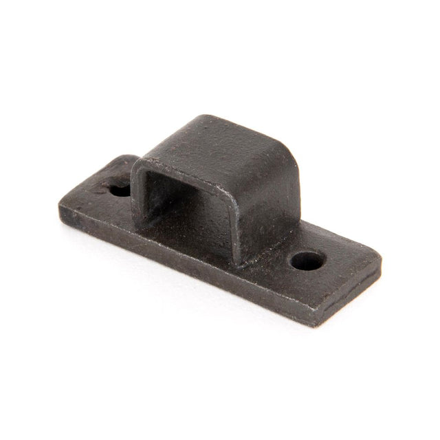 This is an image showing From The Anvil - Beeswax Receiver Bridge for 6" Straight Door Bolt available from trade door handles, quick delivery and discounted prices