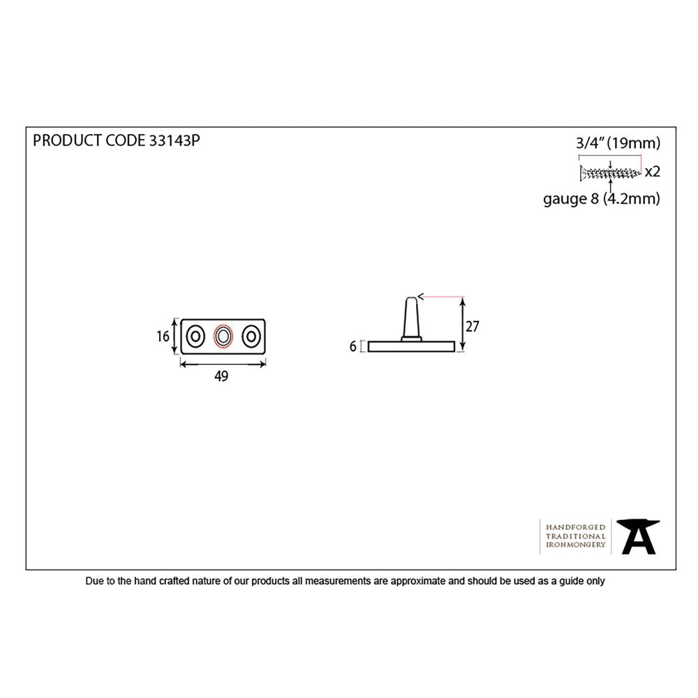 This is an image showing From The Anvil - Beeswax Stay Pin available from trade door handles, quick delivery and discounted prices