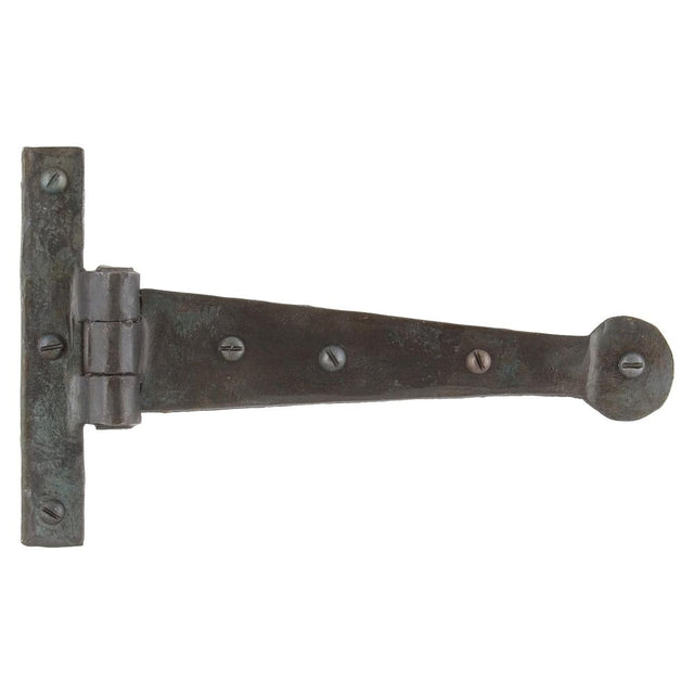 This is an image showing From The Anvil - Beeswax 6" Penny End T Hinge (pair) available from trade door handles, quick delivery and discounted prices