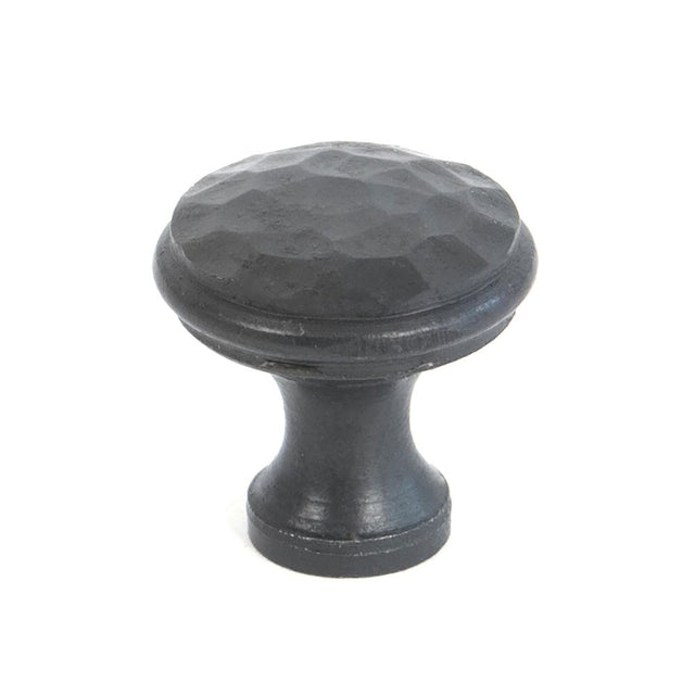 This is an image showing From The Anvil - Beeswax Hammered Cabinet Knob - Small available from trade door handles, quick delivery and discounted prices