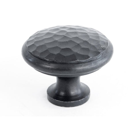 This is an image showing From The Anvil - Beeswax Hammered Cabinet Knob - Large available from trade door handles, quick delivery and discounted prices