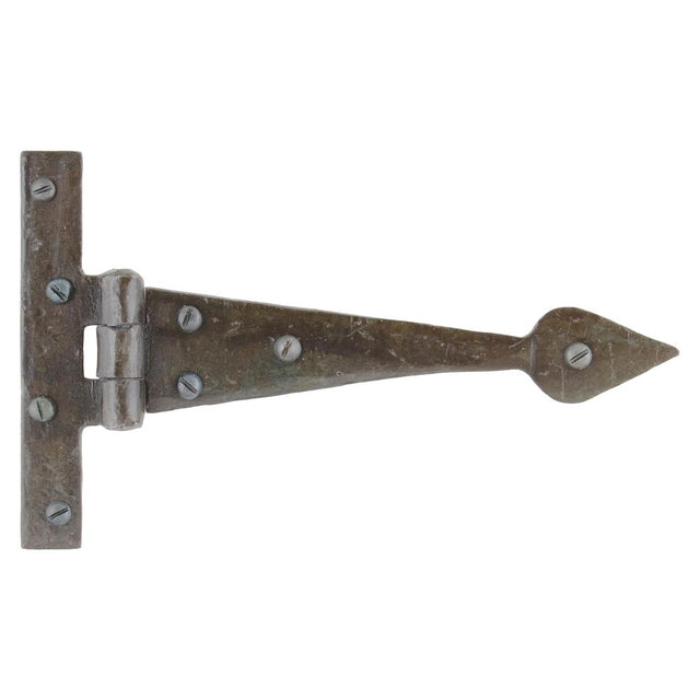 This is an image showing From The Anvil - Beeswax 6" Arrow Head T Hinge (pair) available from trade door handles, quick delivery and discounted prices