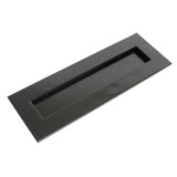 This is an image showing From The Anvil - Black Large Letter Plate available from trade door handles, quick delivery and discounted prices