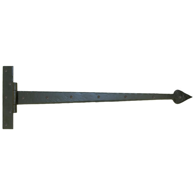 This is an image showing From The Anvil - Black 36" Barn Door T Hinge (pair) available from trade door handles, quick delivery and discounted prices