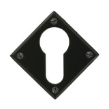 This is an image showing From The Anvil - Black Diamond Euro Escutcheon available from trade door handles, quick delivery and discounted prices