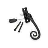 This is an image showing From The Anvil - Black Slim Monkeytail Espag - LH available from trade door handles, quick delivery and discounted prices