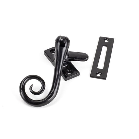 This is an image showing From The Anvil - Black Monkeytail Fastener available from trade door handles, quick delivery and discounted prices